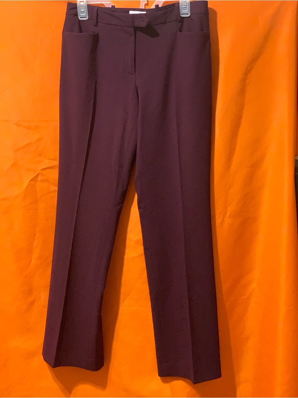 Calvin Klein Women’s Lux Modern Fit Dress Pants - Deep Plum